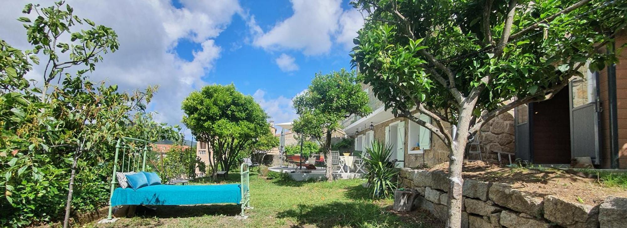 Charmant Appartement En Rez De Jardin Sartène Exterior foto